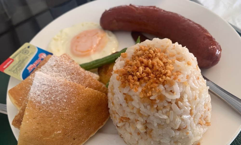 Breakfast meal served at Garden Bay Resort and Restaurant