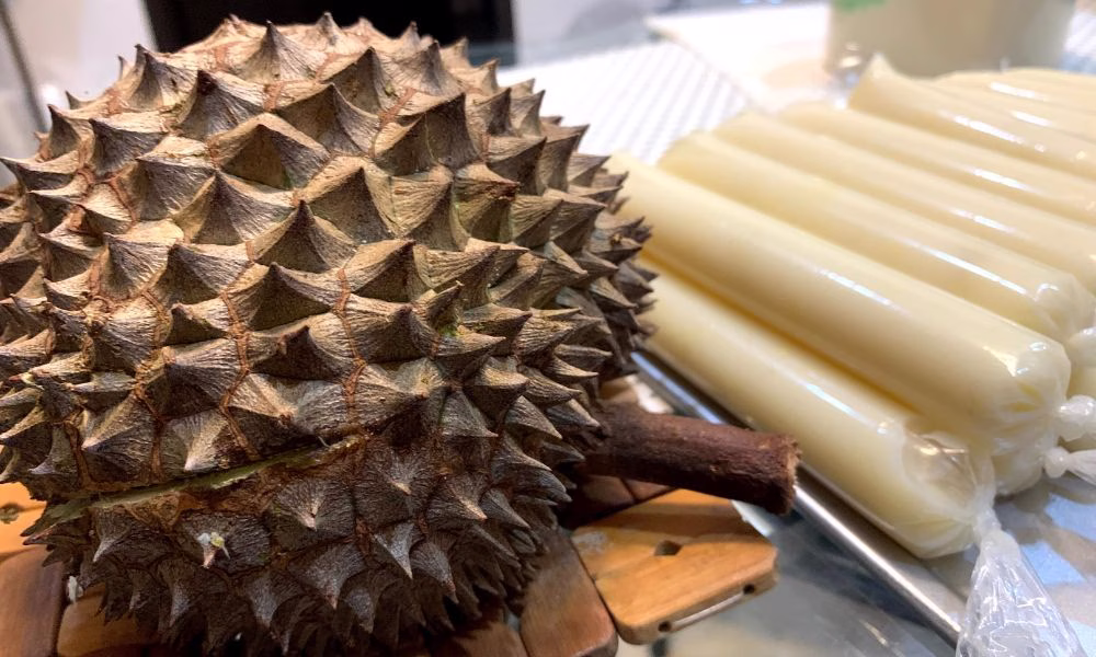Durian ice candy for those who cannot tolerate eating it fresh
