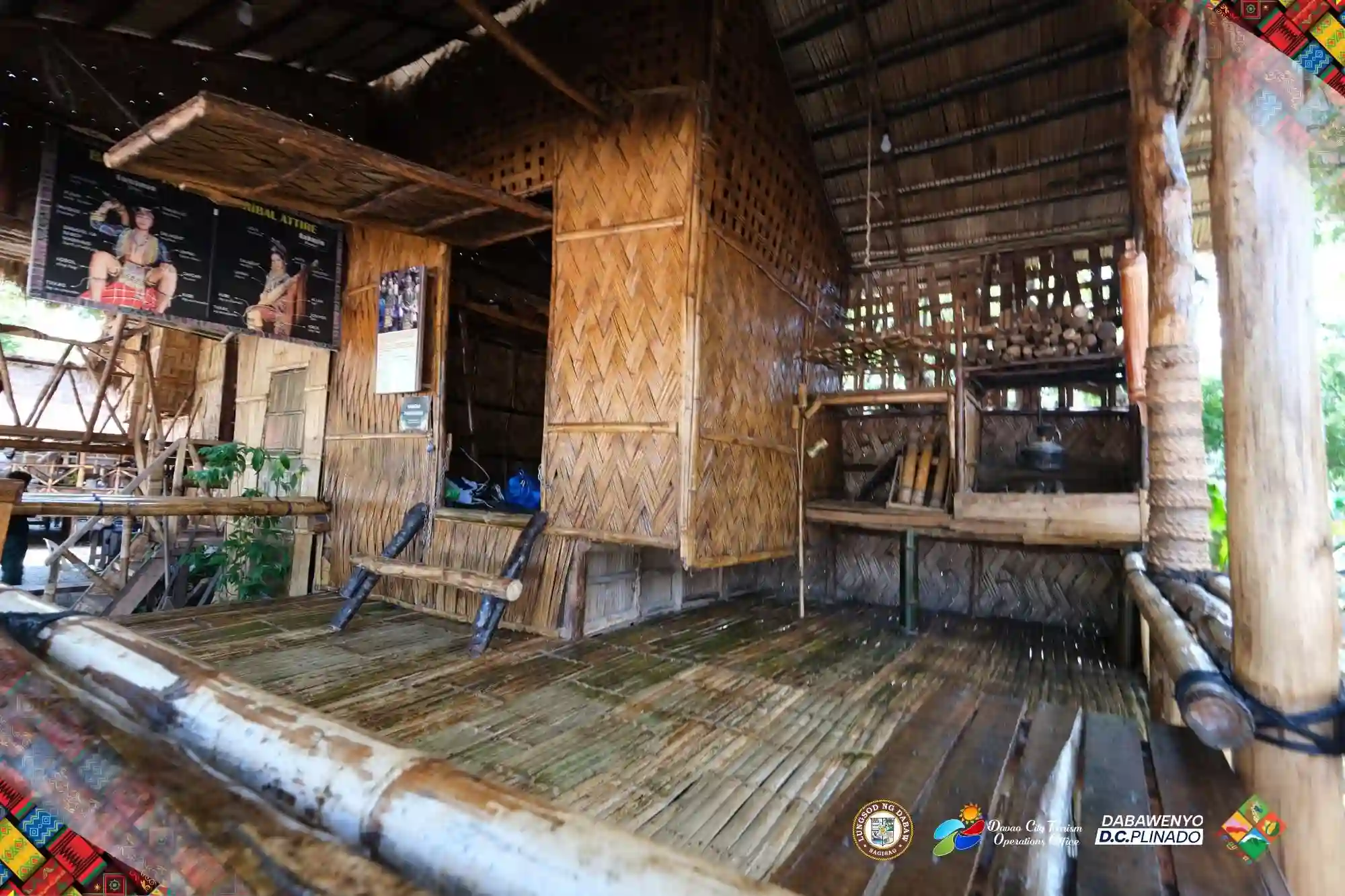 Inner layout of the Kadayawan cultural houses being prepared for 2026